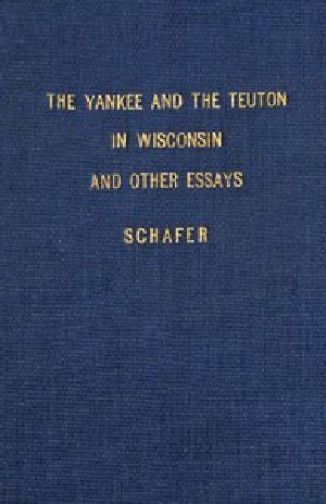 [Gutenberg 56012] • The Yankee and the Teuton in Wisconsin